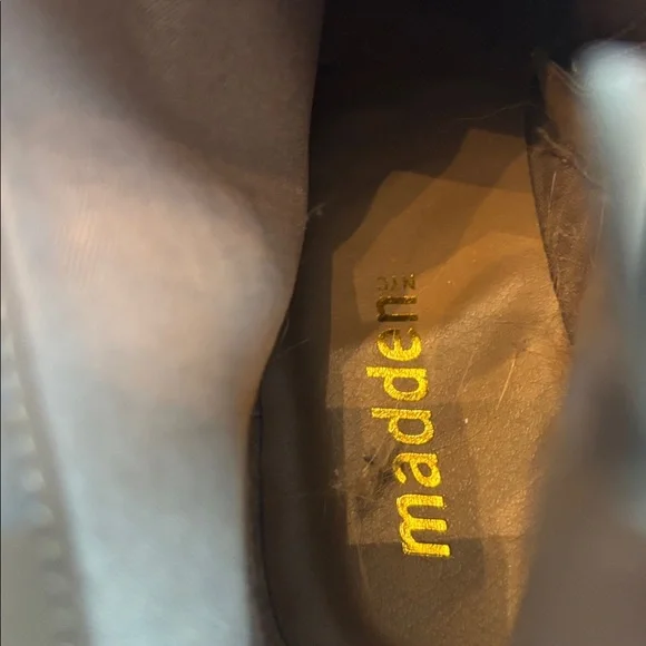 Madden Studded Buckle Suede Ankle Boots - Taupe size 7 - Picture 6 of 6